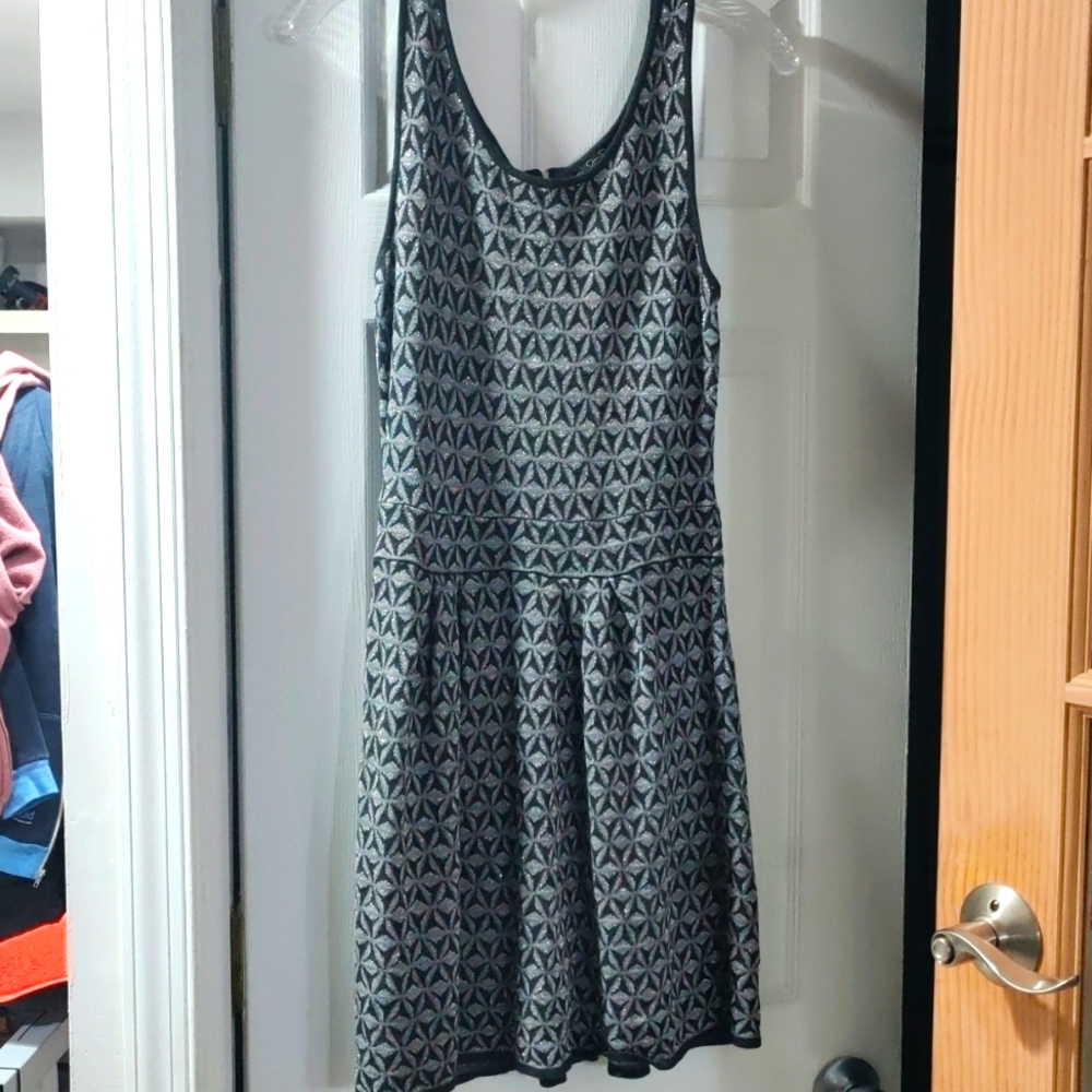 Jessica Simpson silver, black/gray dress, size medium